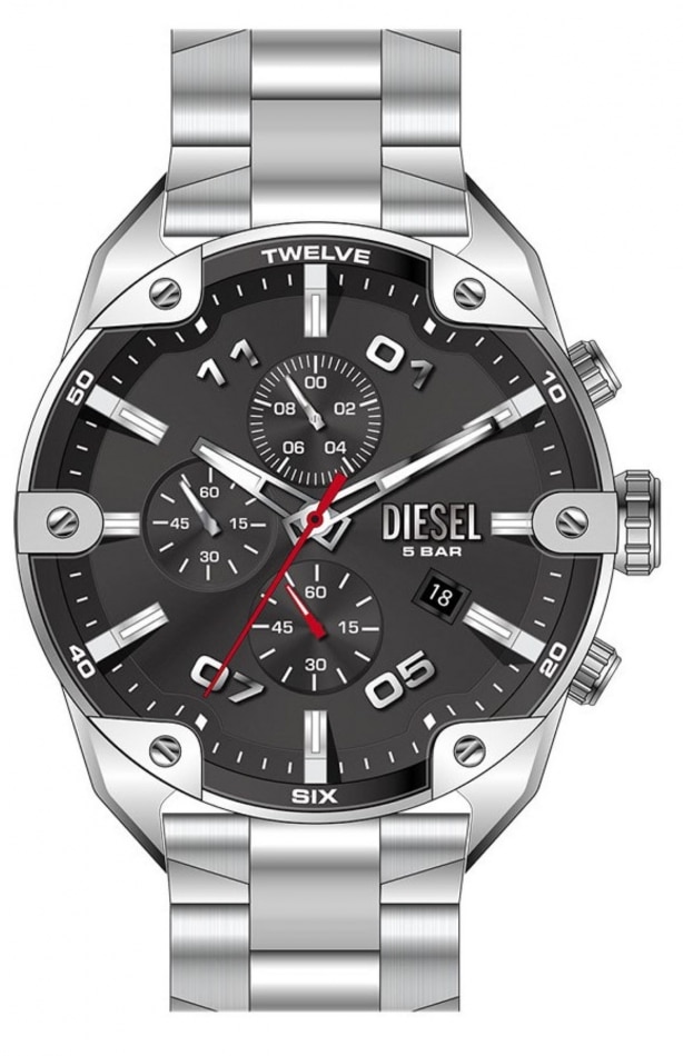 Ceas barbatesc Diesel DZ4693, rosu, otel, colectia D-Curve - eMAG.ro