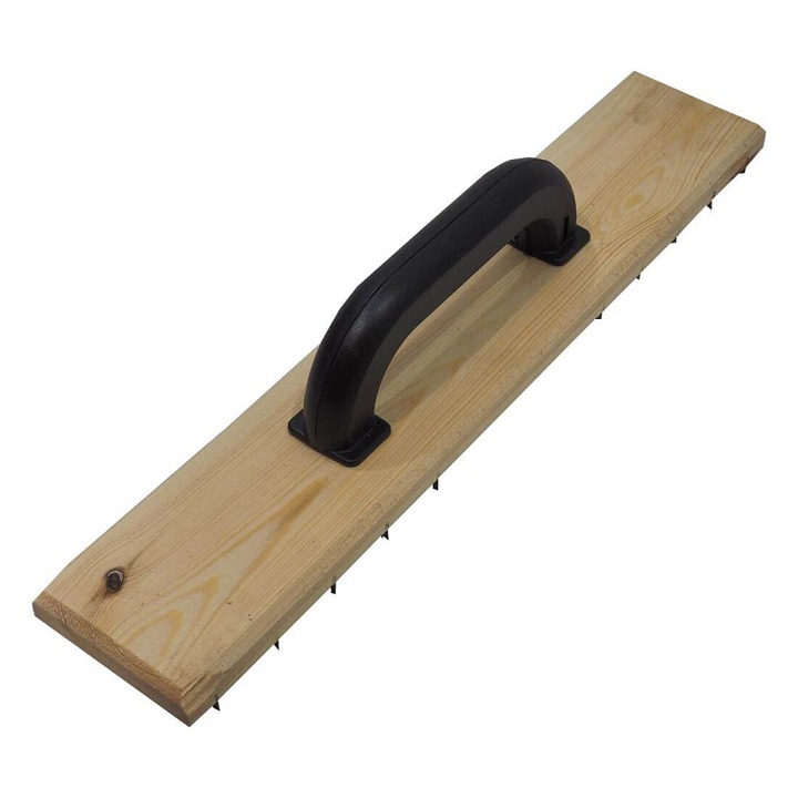 Ytong kaparó/lehúzó ROLL, fa alap, kemény acél penge, műanyag nyél, 450x90 mm, natúr