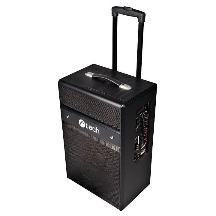 Boxa portabila C-Tech Impressio Cappella, 100W, Bluetooth, negru, 66x39x29cm
