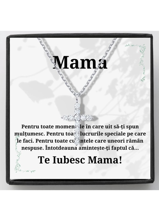 Cadou pentru Mama- Lantisor pandantiv cruce pentru ea