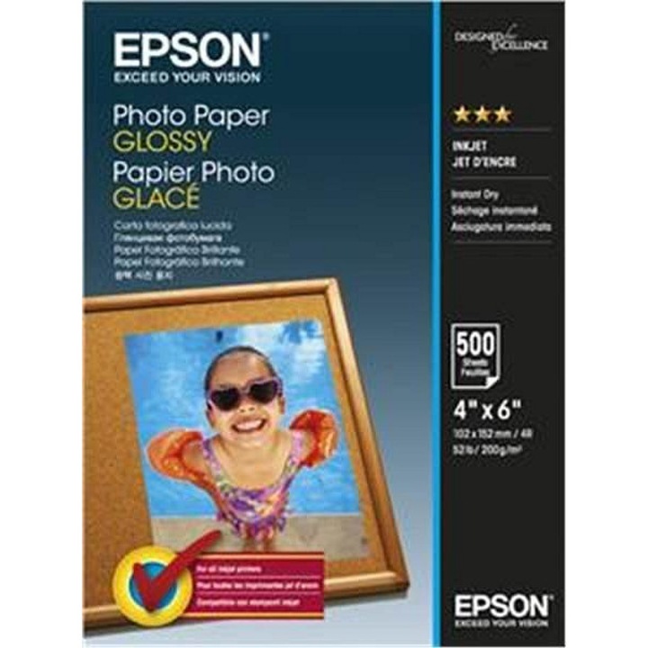Epson fotópapír 10x15cm fényes rózsaszín 200g/m2 500 lap