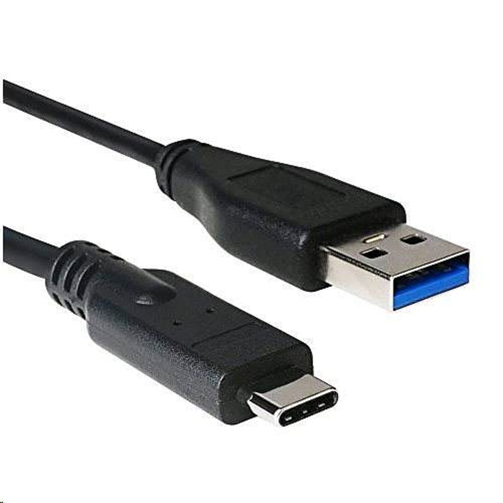 C-TECH USB 3.0 AM - Type-C (AM/CM) kábel, 1m, fekete