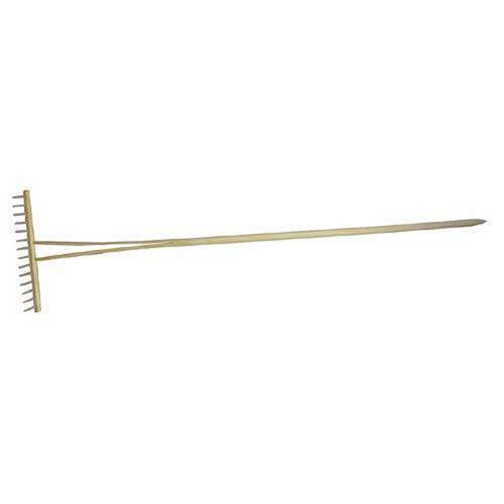 Гребло дървено 14 зъба 48x48см M.A.T. GROUP