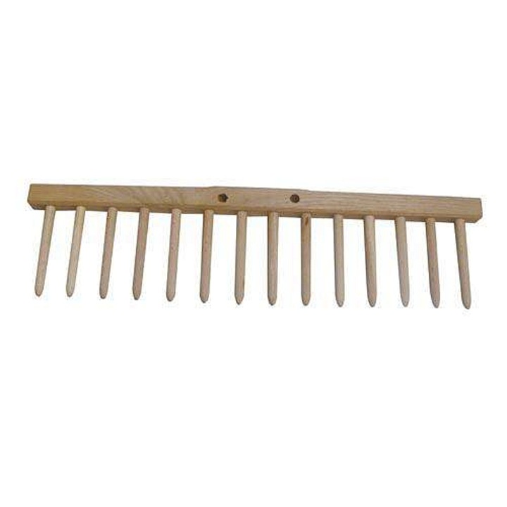 Дървено гребло Mat 14 зъба 48x14см без дръжка