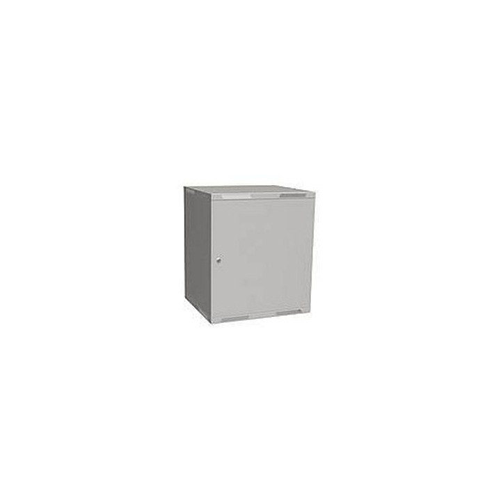 Solarix SENSA LITE 12U fali rack szekrény, fém, szürke, 621x520x450mm