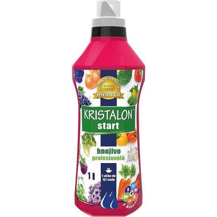 Ingrasamant lichid AGRO Kristalon Start, cu microelemente, dozaj 30 ml/10 l, previne ingalbenirea frunzelor, 1 l