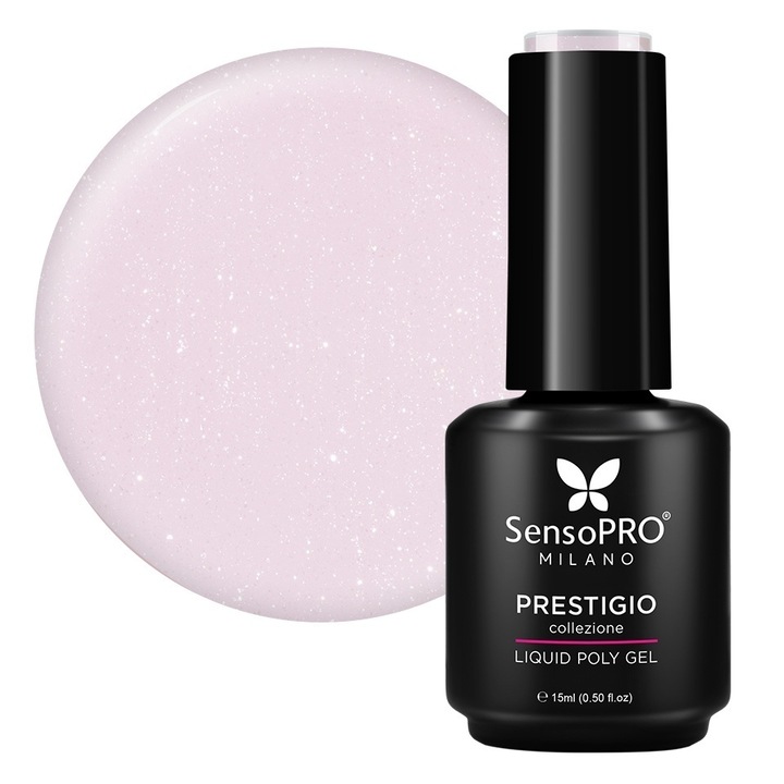 Polygel Lichid SensoPRO Milano PRESTIGIO, Satin Dreams, 15ml