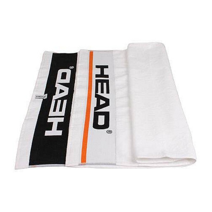 Спортна/тенисна кърпа Head Towel L, 100% памук, с висока абсорбция, 140 x 65 см, бяла, 1 бр