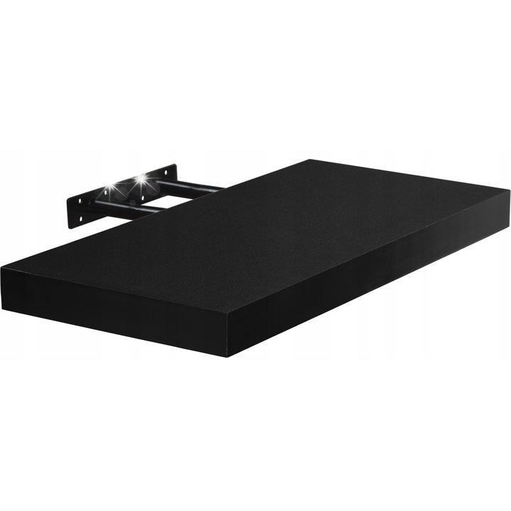 Stilista Volato fali polc, fekete, 40x23.5x3.8cm