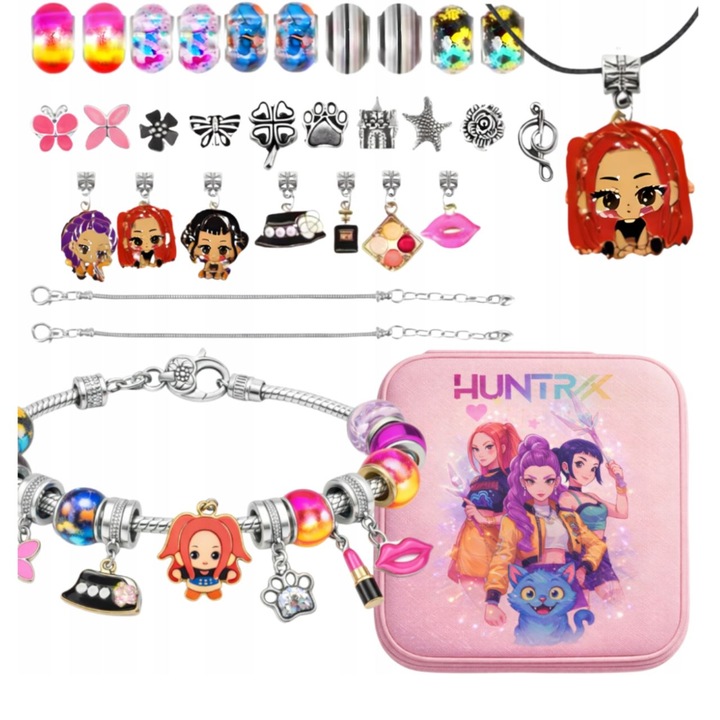 Larfy kézműves készlet Kpop Demon Hunters karkötők gyerekeknek