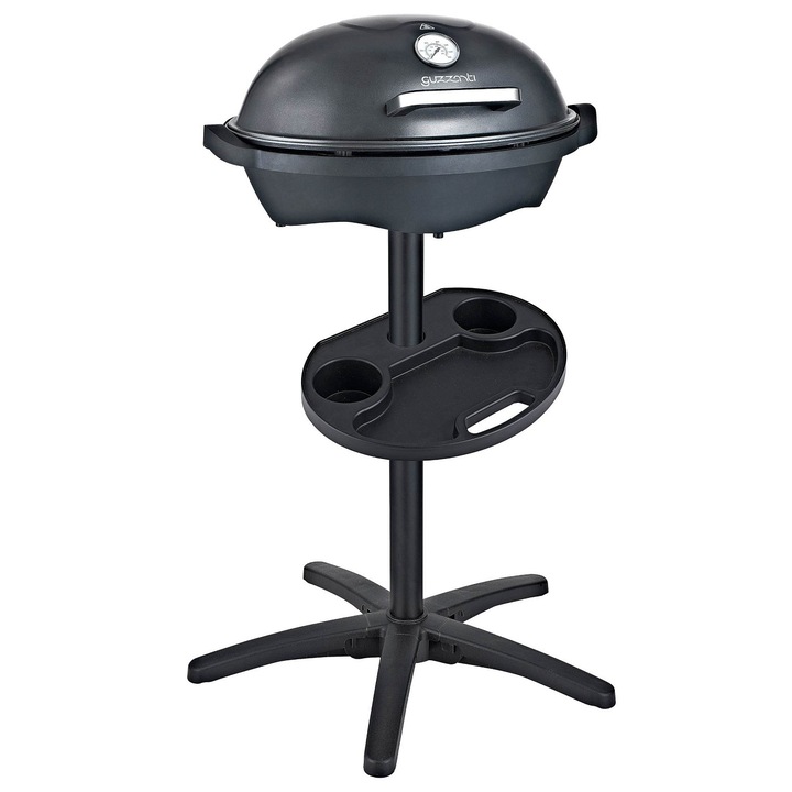 Guzzanti GZ 347 elektromos grill, 48x36cm alumínium sütőlap, fekete