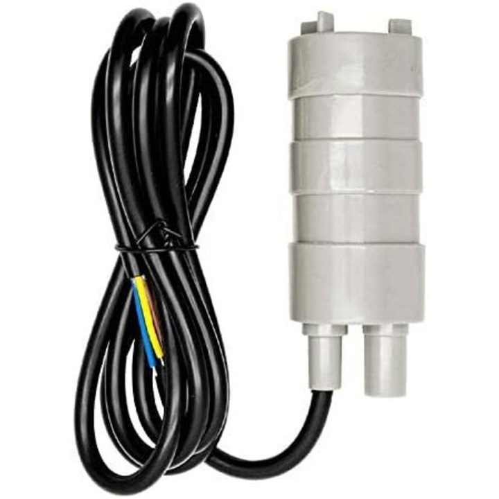 Pompa submersibila 12V 3A, debit 600 L/h, inaltime refulare 5 m, cablu 5 m, Gri/Negru