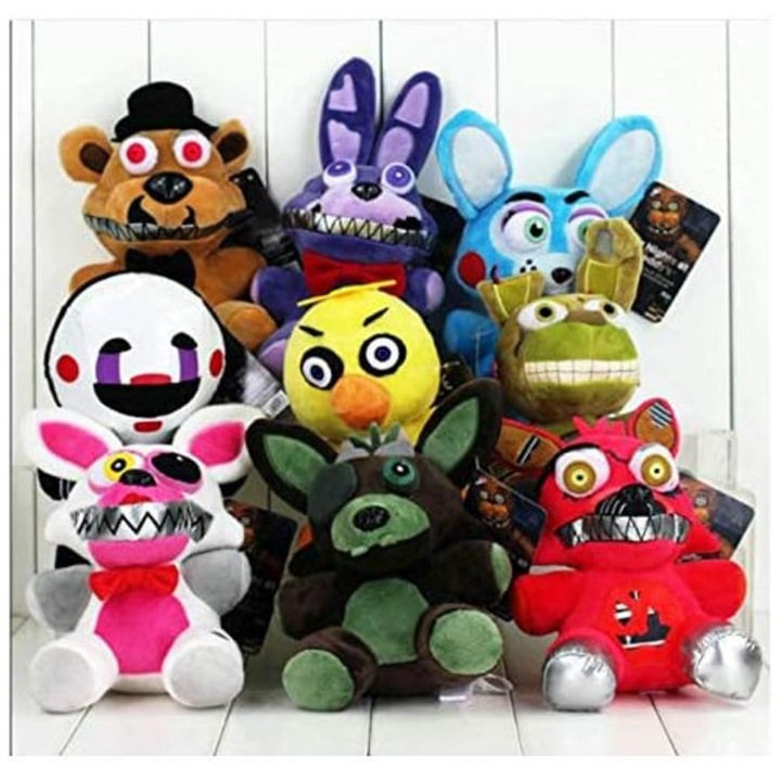Jucarie plus plus Five Nights at Freddy's (FNAF) Ballora, moale din plus, umplut cu bumbac premium, Multicolor, 7 inch (18 cm)