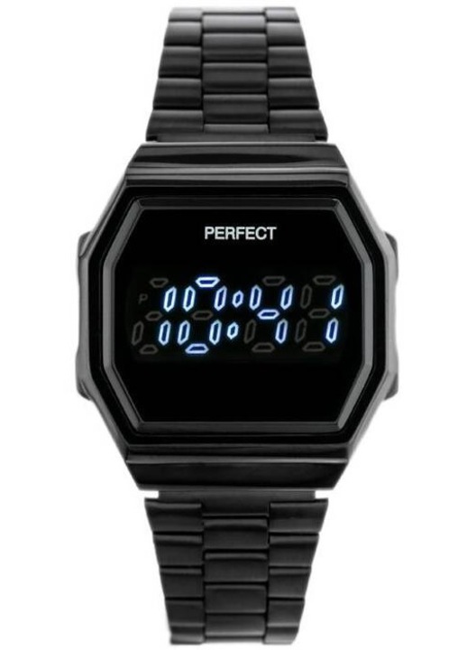 Ceas barbati Perfect A8039 digital negru 32x38x8mm