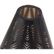 Abajur metalic conic, 18x18x5.5cm, negru