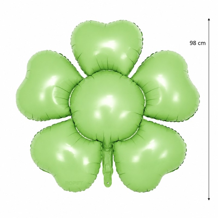 Balon Folie Floare, Verde, 98 cm, Ropet