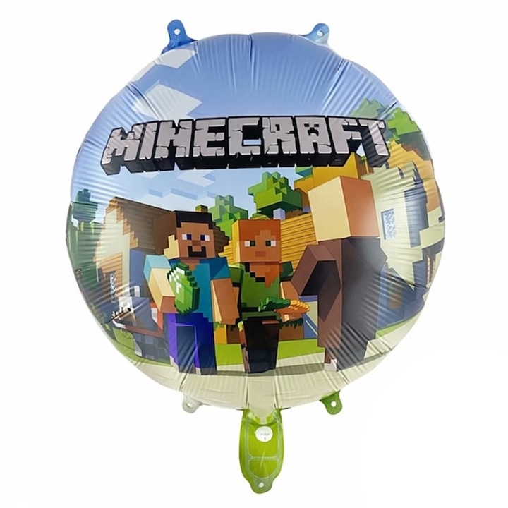 Balon Folie Minecraft Village, 45 cm, Ropet