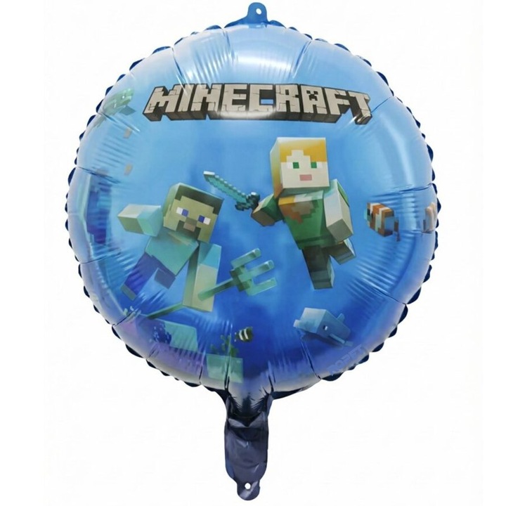 Balon Folie Minecraft Ocean, 45 cm, Ropet