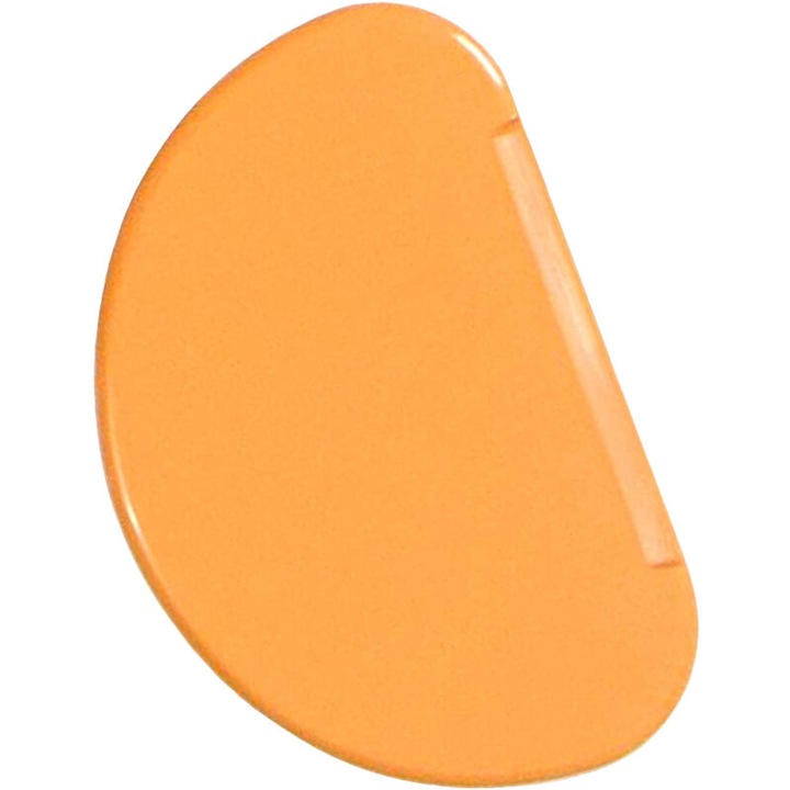 Spatula/racleta pentru crema si aluat, plastic, reutilizabila, antiderapanta, usor de curatat, portocaliu, 1 buc