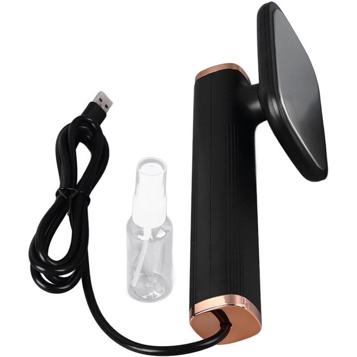 Fier de calcat cu abur mini rotativ, capacitate 20ml, usor, portabil, alb, 250g