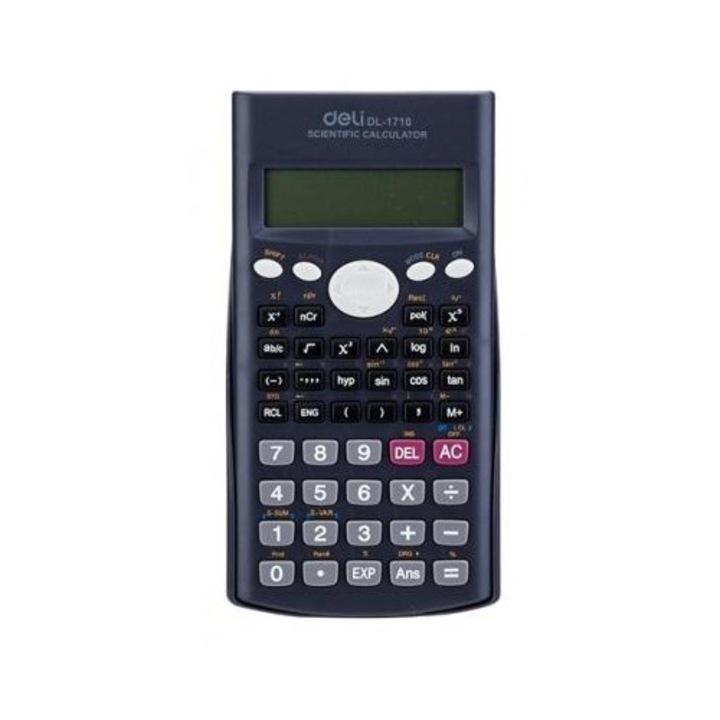 Tudományos számológép DELI DL-1710, 12 számjegy, két soros kijelző, fejlett funkciók, gránát