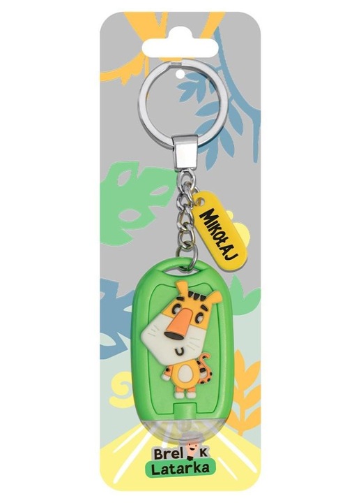 Breloc 3D Be-Happy Gifts Mos Craciun cu lanterna multicolor 15.8x6.2cm