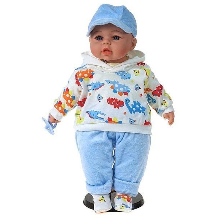 ADAR 45 cm-es interaktív babababa, beszél és énekel lengyelül, PVC, többszínű, 1 db