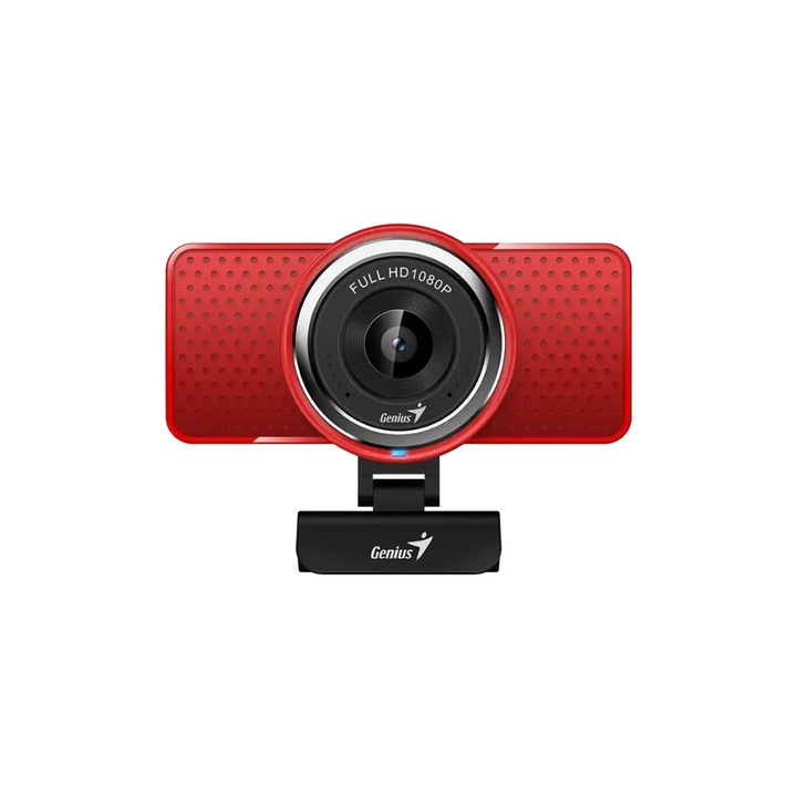 Webcam Genius eCam 8000 (308880), Full HD, USB Type-C, Rosu