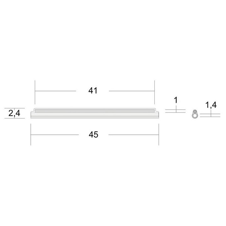 Opticord átlátszó optikai szálas hegesztésvédelem 405mm, 100 db-os készlet