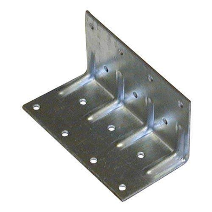 BOVA sarokvas 05-81 70 x 53 x 53 mm, tűzihorganyzott acél, 1,5 mm vastagságú, rögzítőfuratokkal, ezüst
