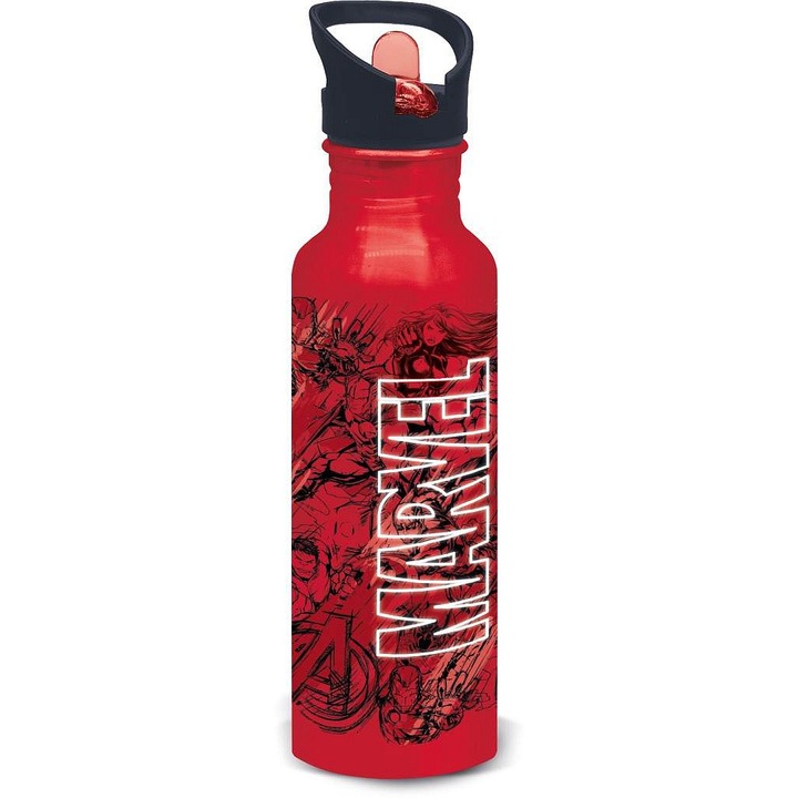 Sticla aluminiu STOR Vegas Marvel 815ml plastic alb