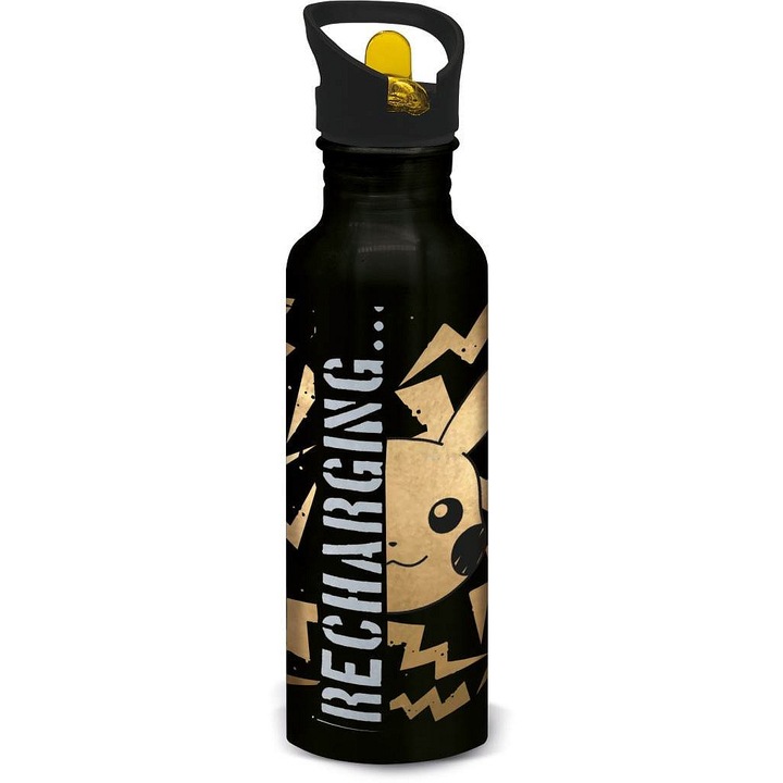 Алуминиева бутилка STOR Vegas Pokemon Thunderstruck 815ml синя