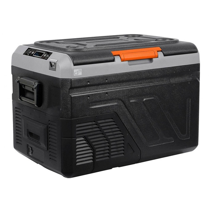 Frigider auto G21 Zion, compresor, reglaj electronic temperatura +24 pana la -22 °C, USB/USB-C, negru, 40 l
