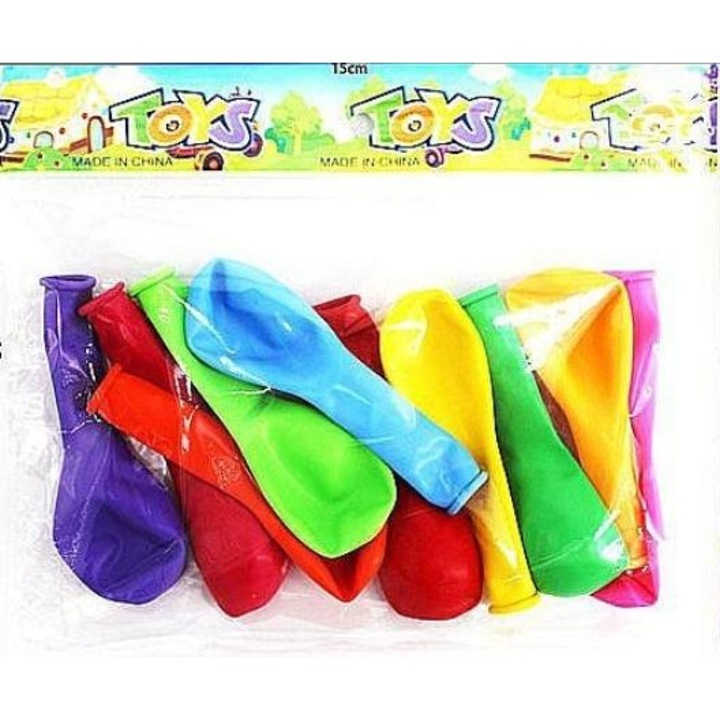 Set baloane ADAR, 18x15x2 cm, blister, Multicolor, 10 buc