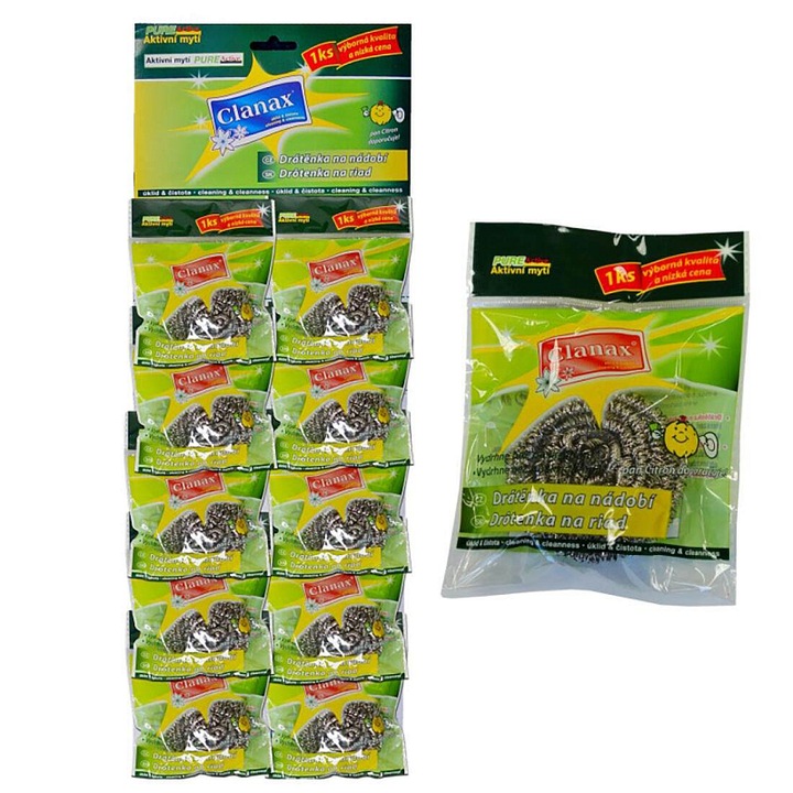 Burete sarma inox Clanax 15g 14x11.5x2cm