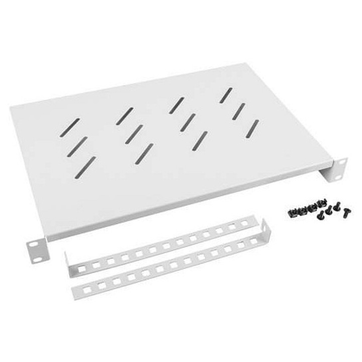 Polita fixa LANBERG 19", 1U, gri, 483x300mm, 25kg