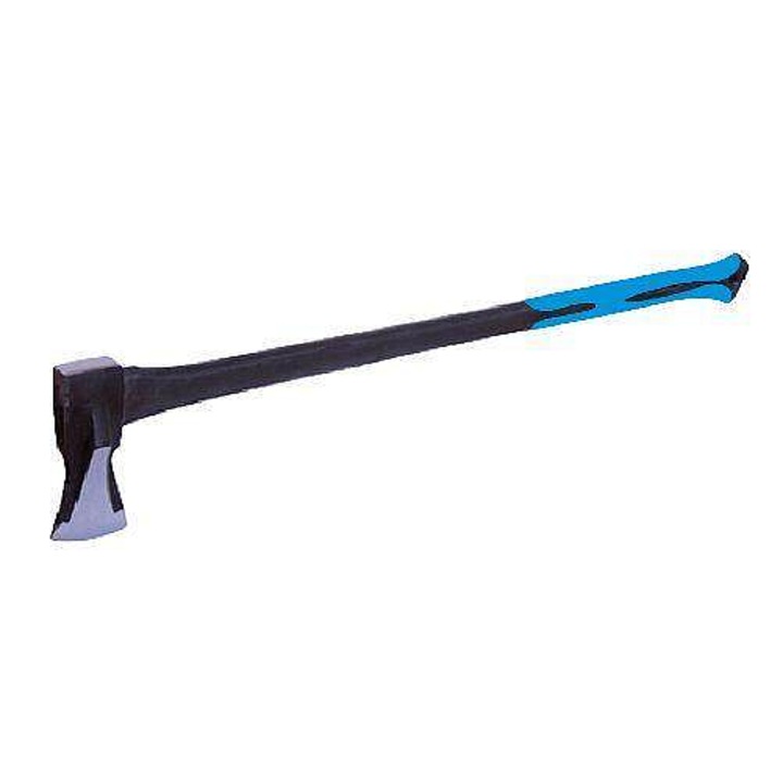 M.A.T. GROUP FIBERGLASS hasítófejsze, 2 kg, üvegszálas csúszásmentes nyéllel és meghosszabbított végződéssel, fekete/kék, 1 db