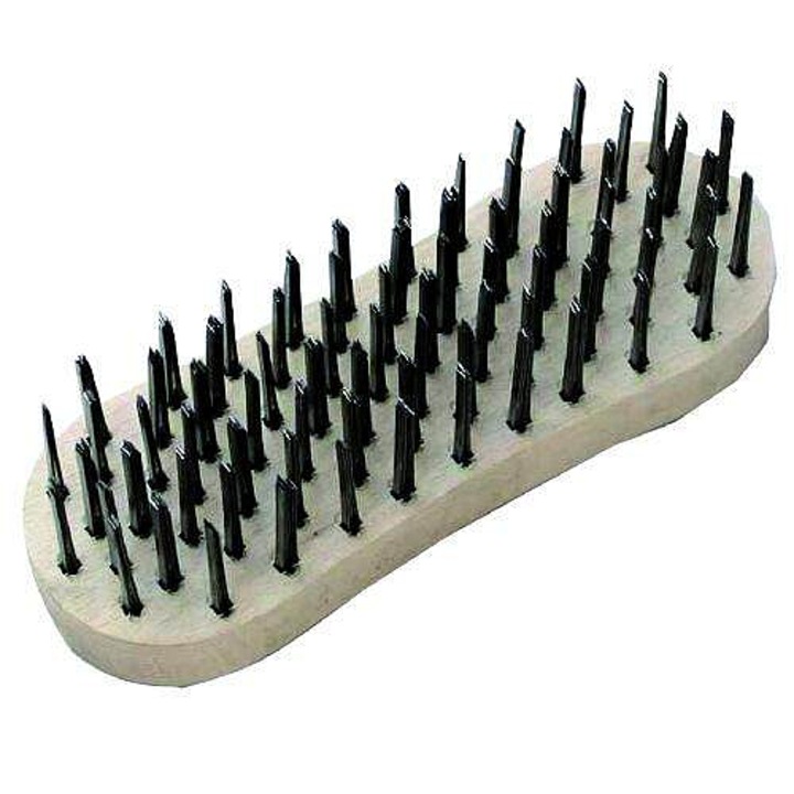 KART 3365 hentes kefe, 7 soros, 2,8x0,45 mm huzal, natúr/fekete, 6,6x19x6 cm