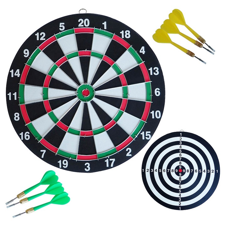 KUBIsport 41,5 cm-es tintakészlet 6 hegyes nyíllal, fém, sodrott papír