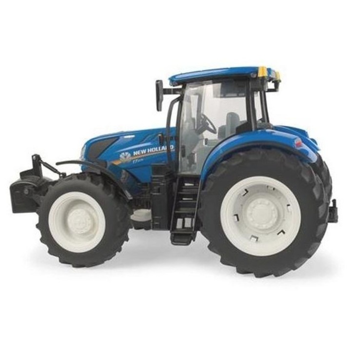 Tractor jucarie TOMY New Holland T7270, cu efect de lumina si sunet, din vinil, Multicolor