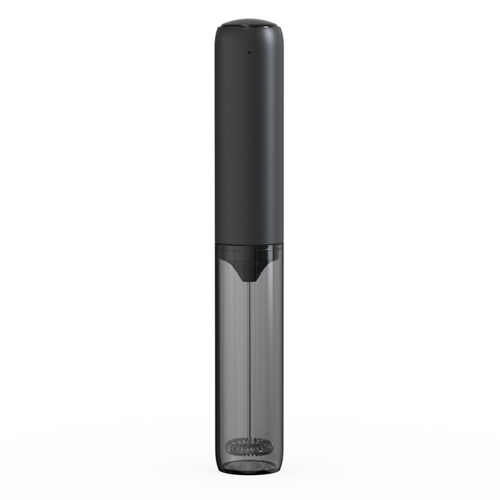 Spumator de Lapte Electric, Reincarcabil USB Type-C, Mixer pentru Cappuccino, Latte si Cafea, Cap din Otel Inoxidabil 304, Silentios, Portabil, cu Husa de Depozitare