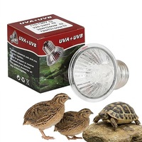 Lampa de caldura pentru testoase 25W, Chucai, UVA/UVB, spectru complet, pentru terarii, reptile, animale