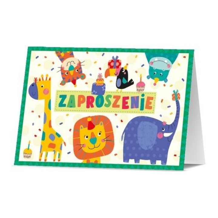 10 db Pan Dragon többszínű születésnapi meghívó szett, 11.6x16.6cm, borítékokkal