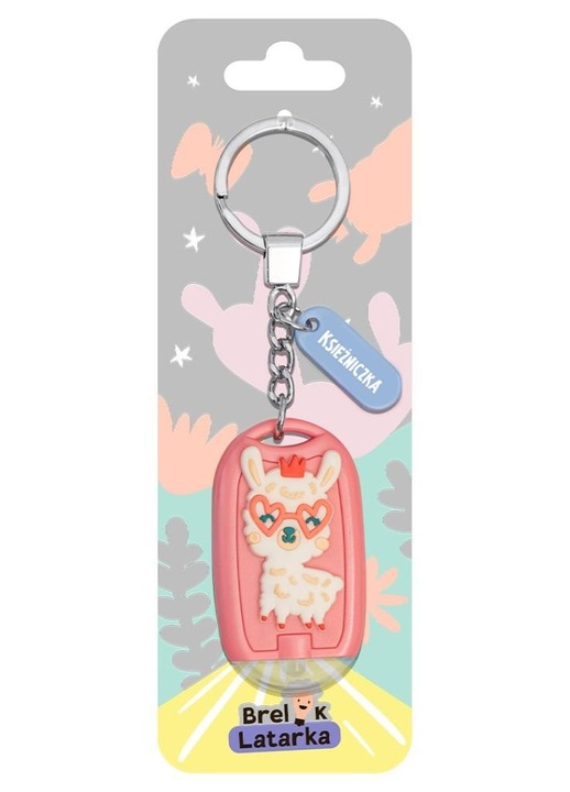 Breloc 3D Be-Happy Gifts cu lanterna printesa multicolor 0x6x14cm