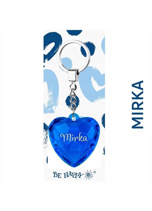 Breloc decorativ inima Be-Happy Gifts multicolor 5.3x9.7cm