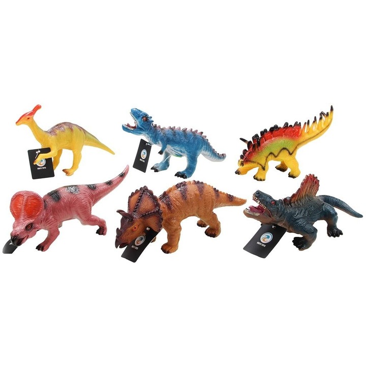TRIFOX plüss dinoszaurusz puha, többszínű