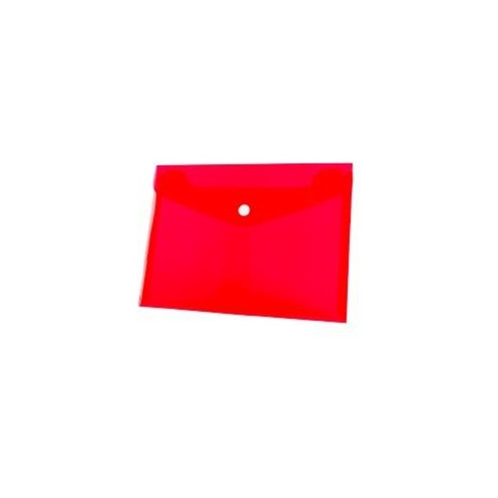 Tetis A5 iratgyűjtő, PP, patenttal, 225x165 mm, piros, 12 db