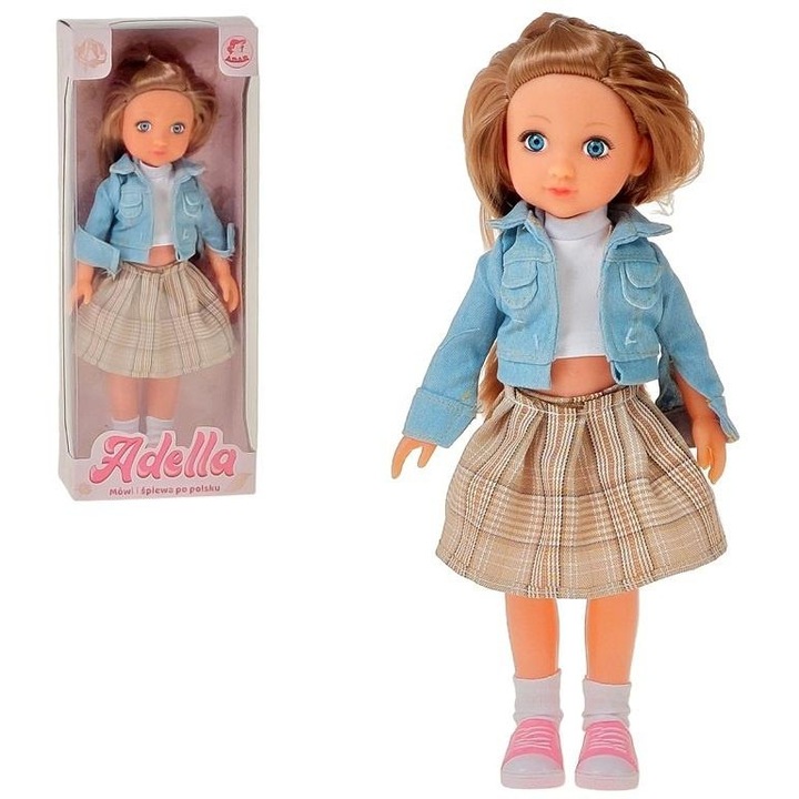 ADAR 33 cm-es beszélő, éneklő, többszínű baba