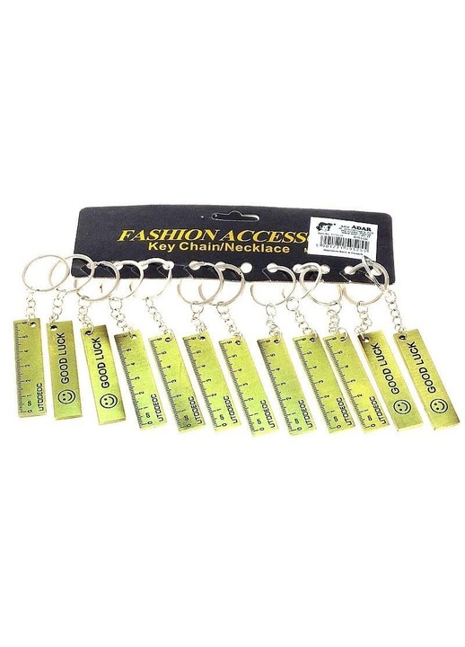 Breloc linija metalica ADAR set 12 buc multicolor 6,5 cm