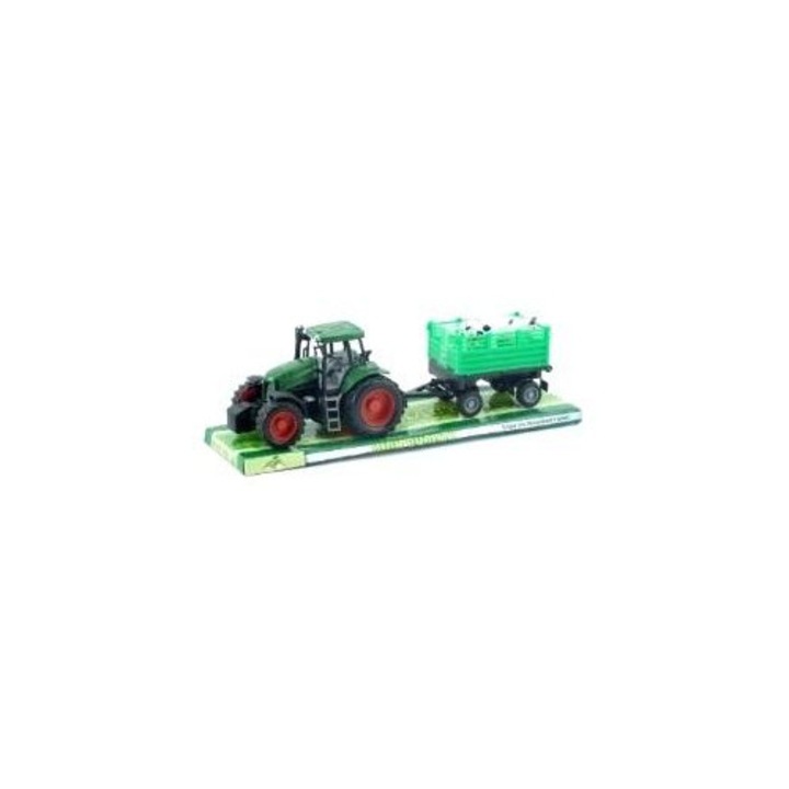 Figurina Pegaz Toys tractor mic cu remorca multicolor 0x12x38cm set